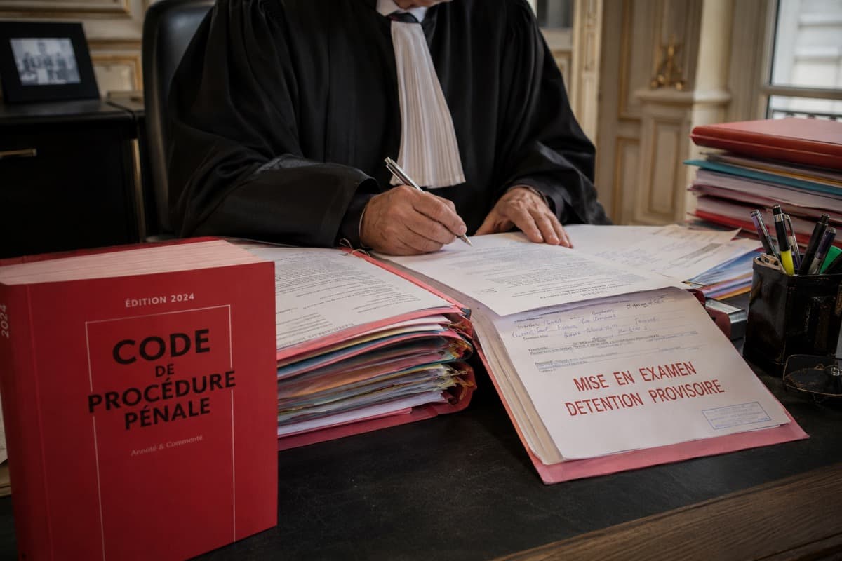 Mis en examen : détention provisoire pendant l'instruction judiciaire