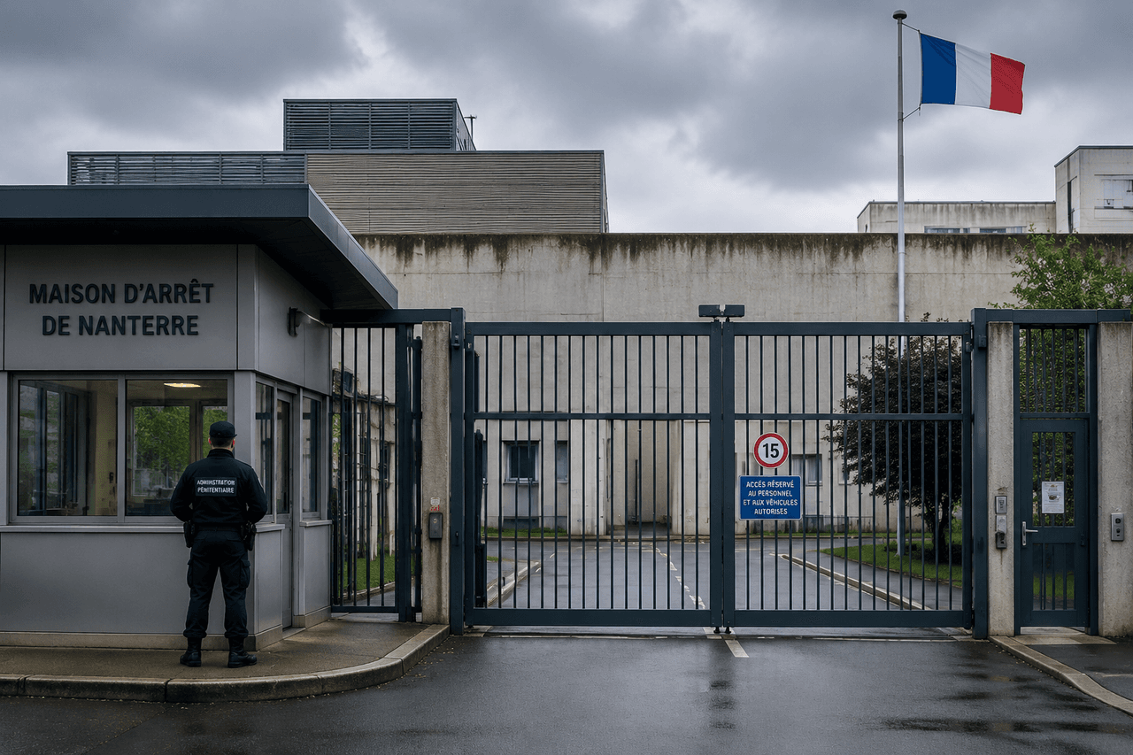 Entrée de la maison d'arrêt de Nanterre — parloir avocat et droits des détenus